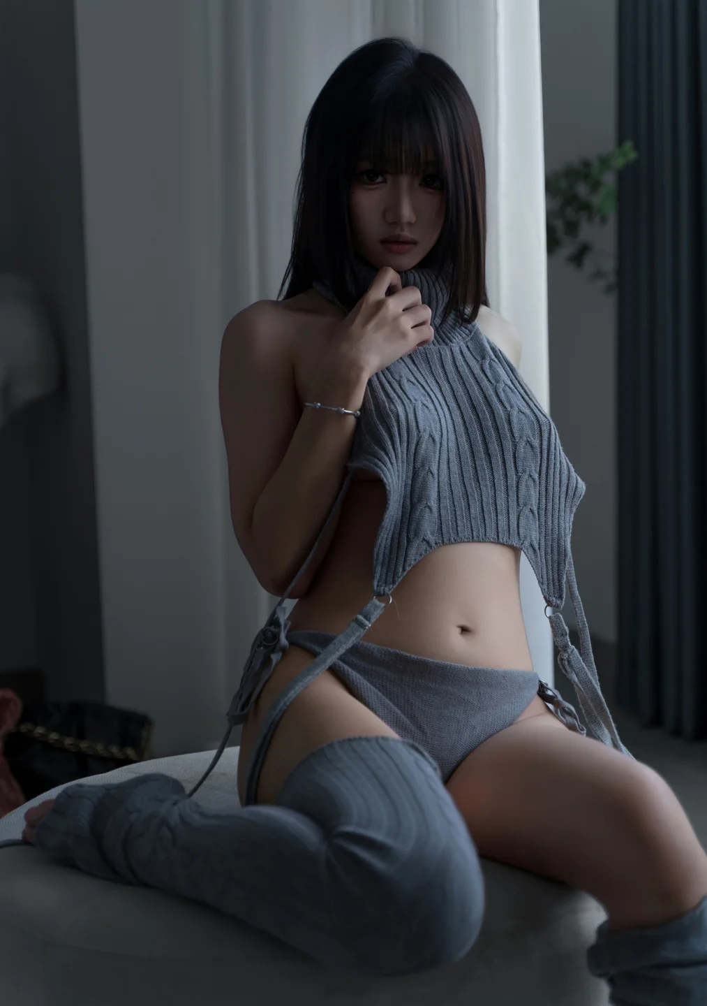 柒柒要乖哦 - No.065 居家毛衣 [112P-270MB] tg@simisebaisi 【丝足阁】026.webp